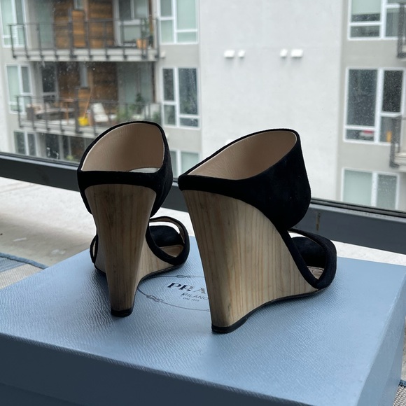Prada Wedges, Suede, Size 38 - Picture 8 of 8